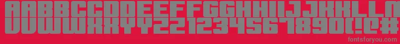 extinction event Font – Gray Fonts on Red Background