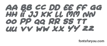 フォントExtra Fruity Italic