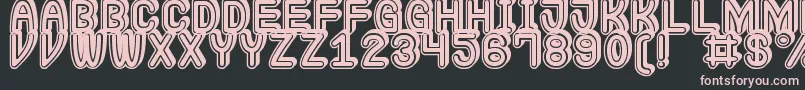 Extra Gro St Font – Pink Fonts on Black Background