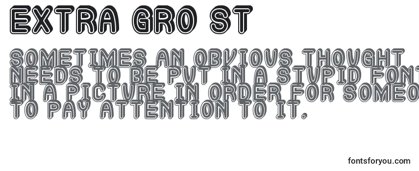 Review of the Extra Gro St Font