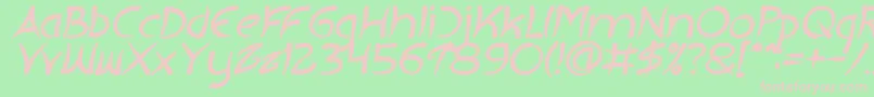 EXTRA HOT Bold Italic Font – Pink Fonts on Green Background