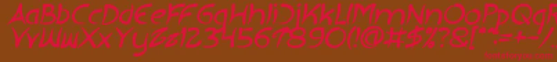EXTRA HOT Bold Italic Font – Red Fonts on Brown Background