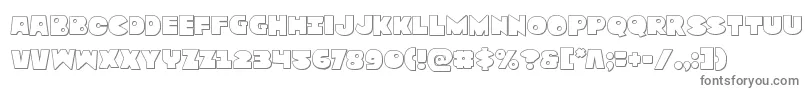 Zounderkiteout Font – Gray Fonts on White Background