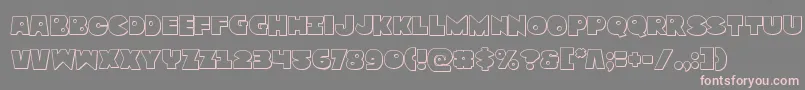Zounderkiteout Font – Pink Fonts on Gray Background