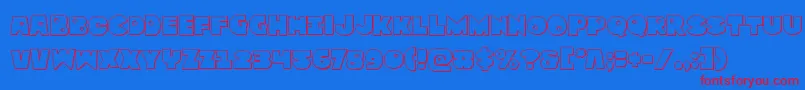 More about Zounderkiteout Font Zounderkiteout Font – Red Fonts on Blue Background