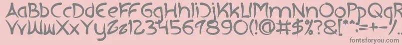EXTRA HOT Bold Font – Gray Fonts on Pink Background