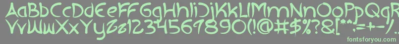 EXTRA HOT Bold Font – Green Fonts on Gray Background