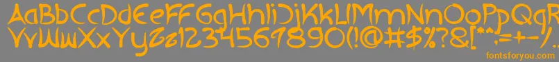 EXTRA HOT Bold Font – Orange Fonts on Gray Background