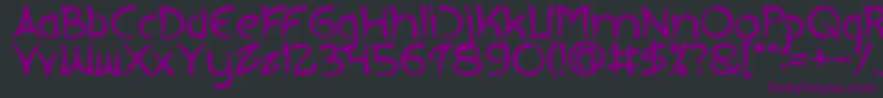 EXTRA HOT Bold Font – Purple Fonts on Black Background