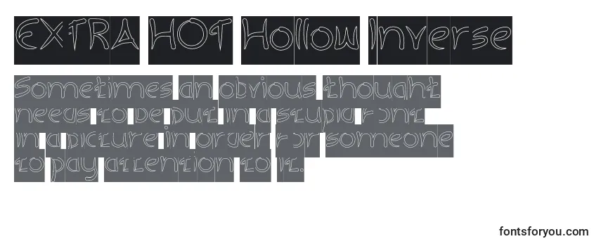 Review of the EXTRA HOT Hollow Inverse Font