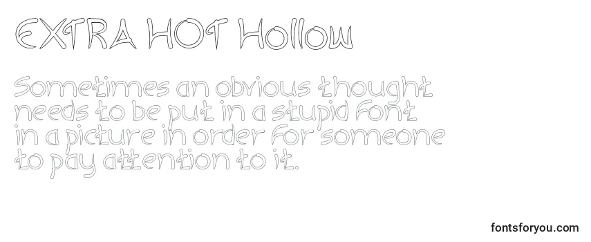 Review of the EXTRA HOT Hollow Font