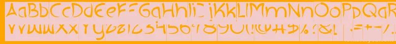 EXTRA HOT Inverse Font – Pink Fonts on Orange Background