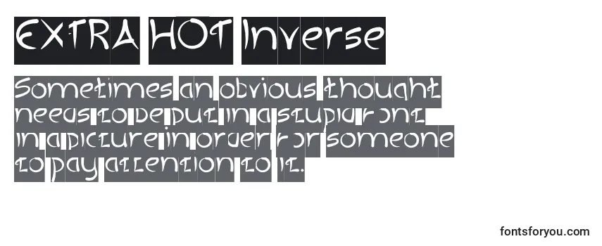 Review of the EXTRA HOT Inverse Font