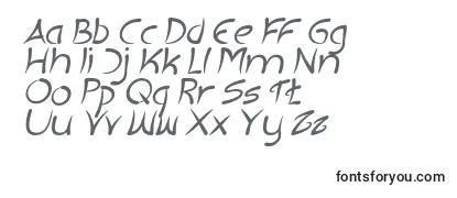 Überblick über die Schriftart EXTRA HOT Italic