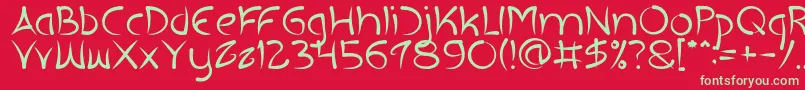 EXTRA HOT Light Font – Green Fonts on Red Background