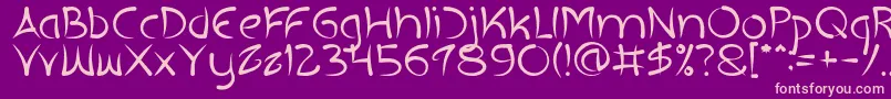EXTRA HOT Light Font – Pink Fonts on Purple Background