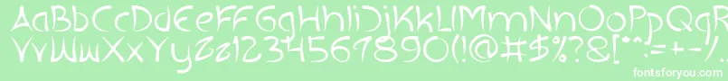 EXTRA HOT Light Font – White Fonts on Green Background