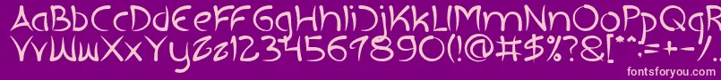 EXTRA HOT Font – Pink Fonts on Purple Background