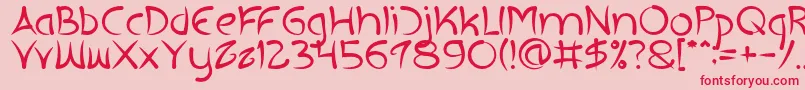 EXTRA HOT Font – Red Fonts on Pink Background