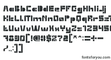 EXTRA MACHINE font – stencil Fonts