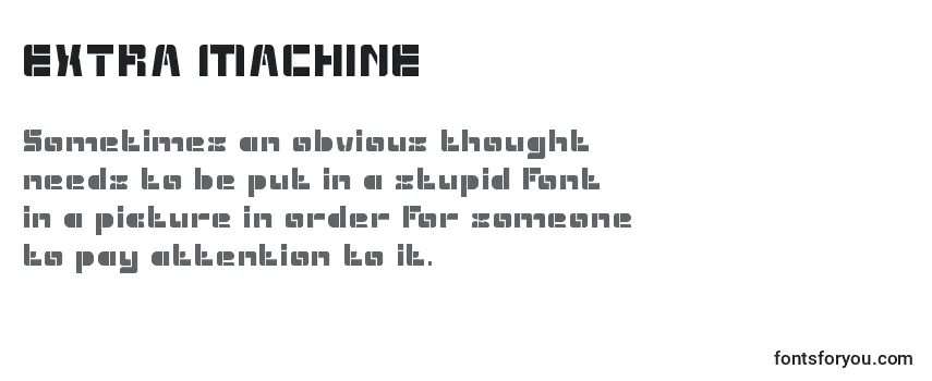 EXTRA MACHINE-fontti
