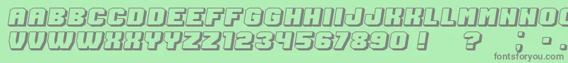 Шрифт Extradition Italic – серые шрифты на зелёном фоне