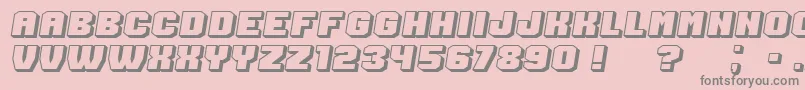 Extradition Italic Font – Gray Fonts on Pink Background