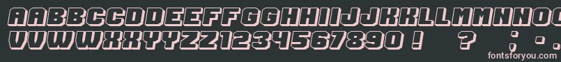 Extradition Italic Font – Pink Fonts on Black Background