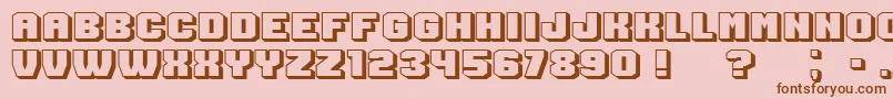 Extradition Font – Brown Fonts on Pink Background