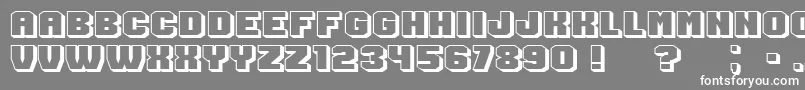 Extradition Font – White Fonts on Gray Background