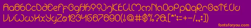 EXTRAORDINARI CRAFT Font – Orange Fonts on Purple Background