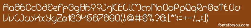 フォントEXTRAORDINARI CRAFT – 茶色の背景に白い文字