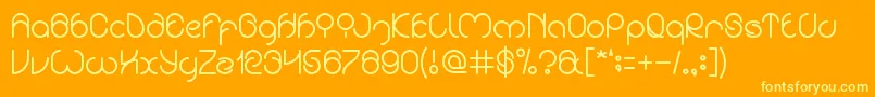 Lisätietoja EXTRAORDINARI CRAFT-fontista EXTRAORDINARI CRAFT-fontti – keltaiset fontit oranssilla taustalla