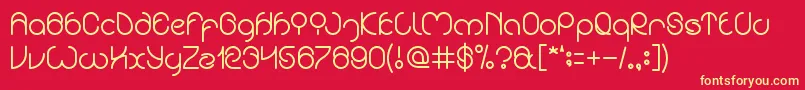 EXTRAORDINARI CRAFT Font – Yellow Fonts on Red Background
