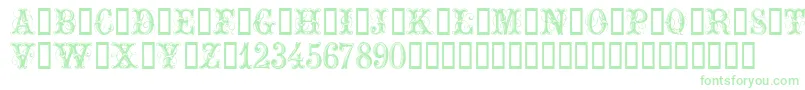 ExtraOrnamentalNo2 Font – Green Fonts on White Background