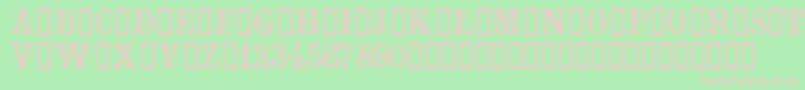ExtraOrnamentalNo2 Font – Pink Fonts on Green Background