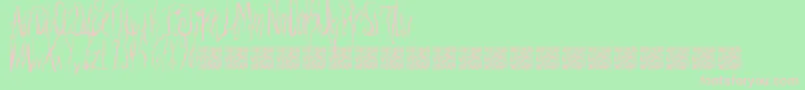 ExtraReaper Font – Pink Fonts on Green Background