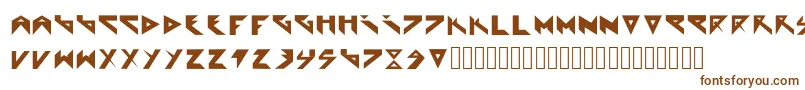 Extraterrestial Font – Brown Fonts on White Background