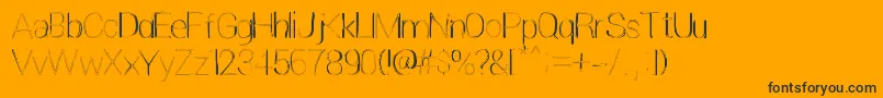 More about Extreme Simple Font Extreme Simple Font – Black Fonts on Orange Background