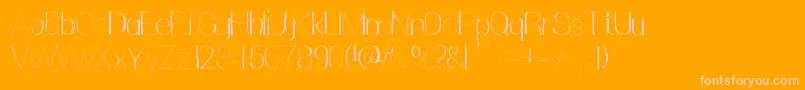 Extreme Simple Font – Pink Fonts on Orange Background