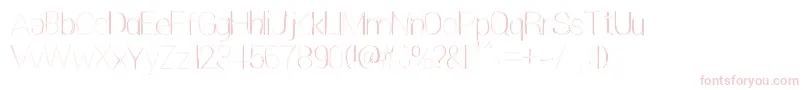 Extreme Simple Font – Pink Fonts on White Background