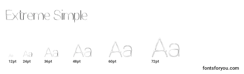 Extreme Simple Font Sizes