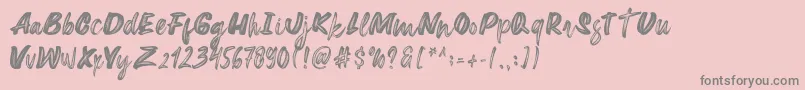 Weitere Informationen zur Extreme-Schriftart Extreme-Schriftart – Graue Schriften auf rosa Hintergrund