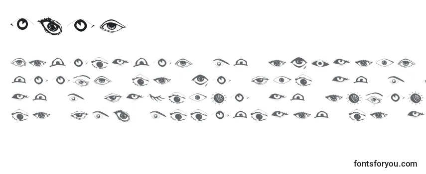 Überblick über die Schriftart Eyes (126282)