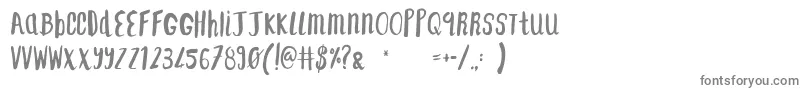 F    SAINT TROPEZ ALT2 Font – Gray Fonts on White Background