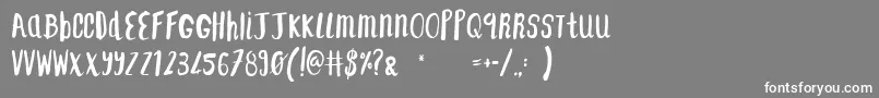 F    SAINT TROPEZ ALT2 Font – White Fonts on Gray Background