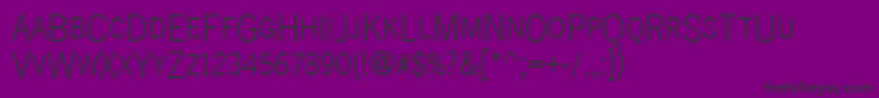 Newsgotdcdlig Font – Black Fonts on Purple Background