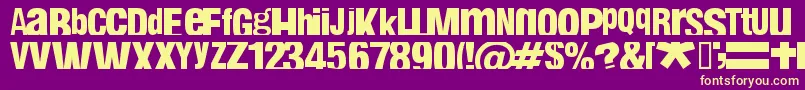 FABIN    Font – Yellow Fonts on Purple Background