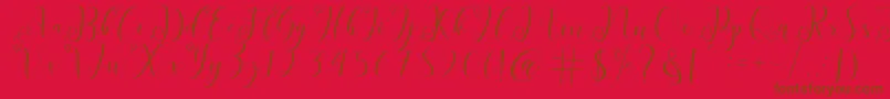 Шрифт fabitha – коричневые шрифты на красном фоне