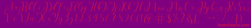Подробнее о шрифте fabitha Шрифт fabitha – красные шрифты на фиолетовом фоне